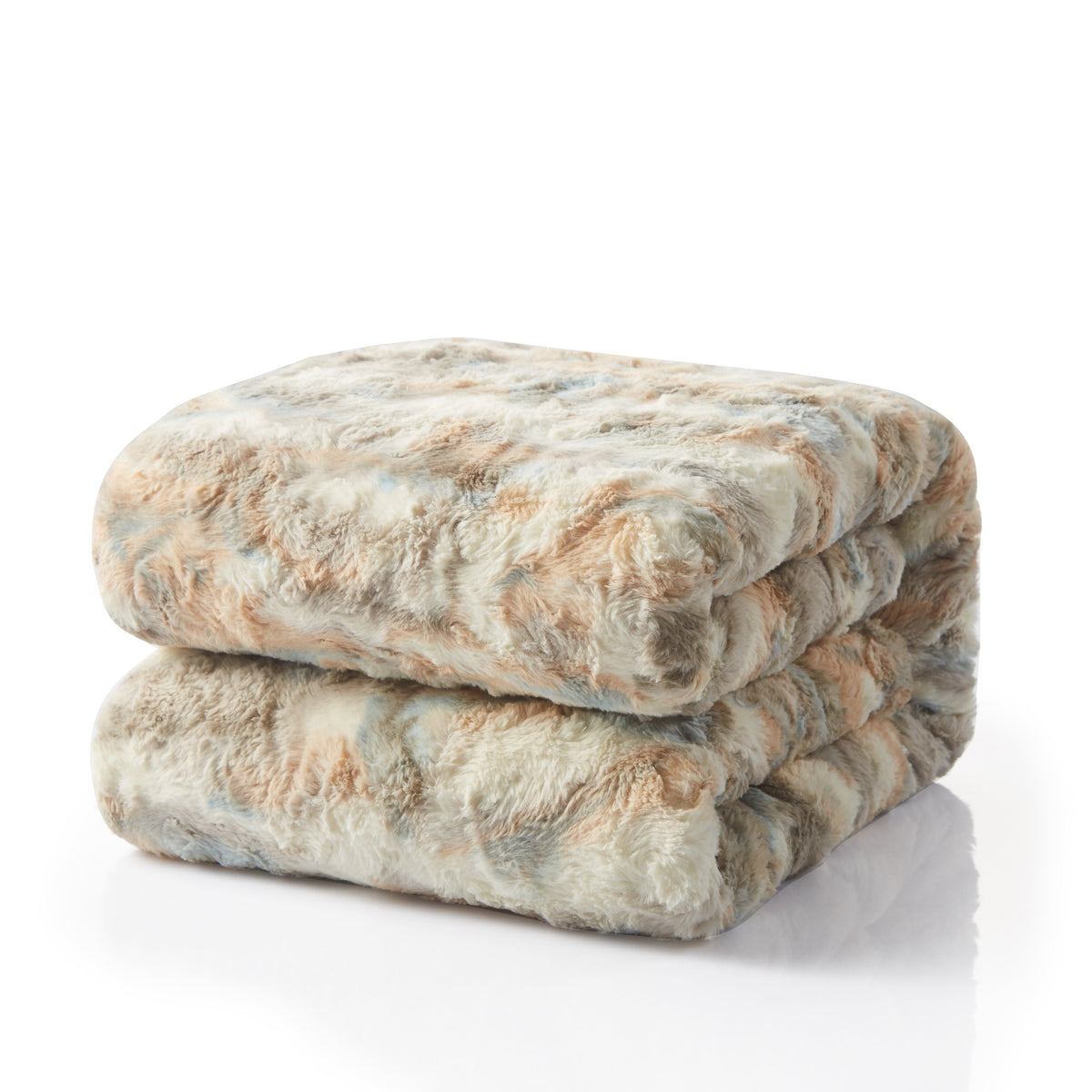Cloud-Soft Russian Lynx Faux Fur Throw Blanket