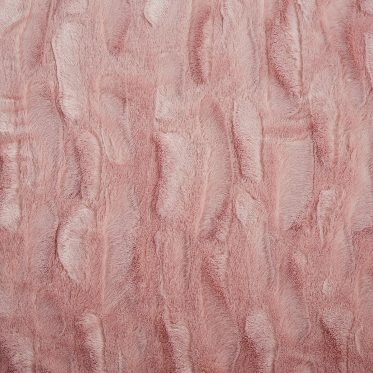 Dusty Rose Pink Faux Fur Throw Blanket