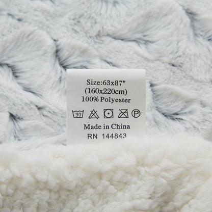 Snowy Owl Faux Fur Super Soft Throw Blanket