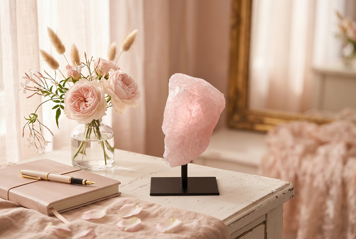 Raw Rose Quartz Lifestyle